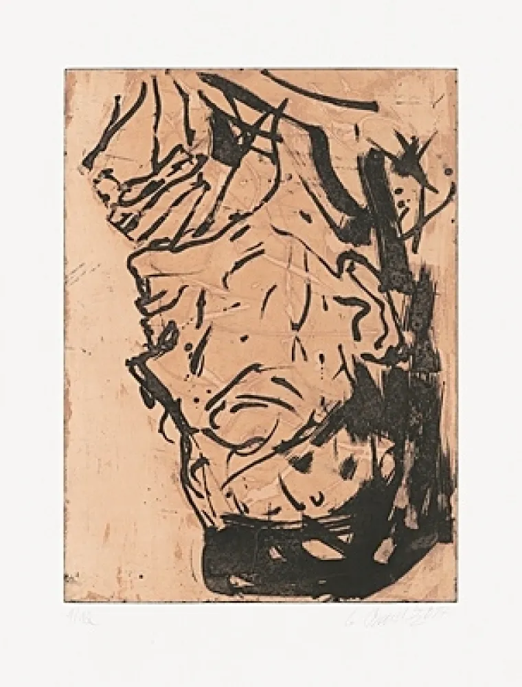 蚀刻飞尘法 Baselitz - Elke VIII