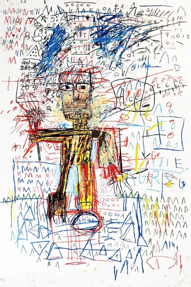 丝网印刷 Basquiat - Untitiled IV from The Figures Portfolio