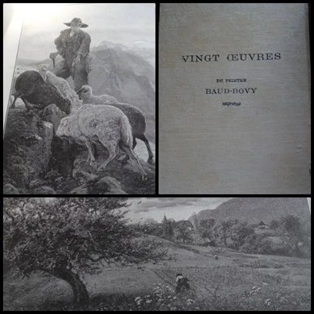 木刻 Baud-Bovy - Vingt oeuvres du peintre Baud-Bovy (1848-1899)