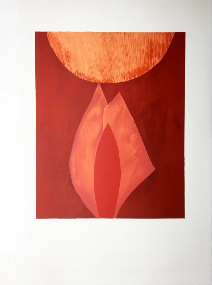 石版画 Bazaine - AFF AVT MAM (BLASONS). Lithographie originale de 1975.