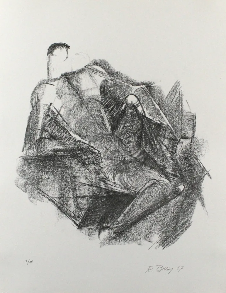 石版画 Belling - Ruhender