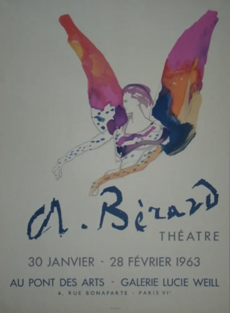 石版画 Berard - Théatre