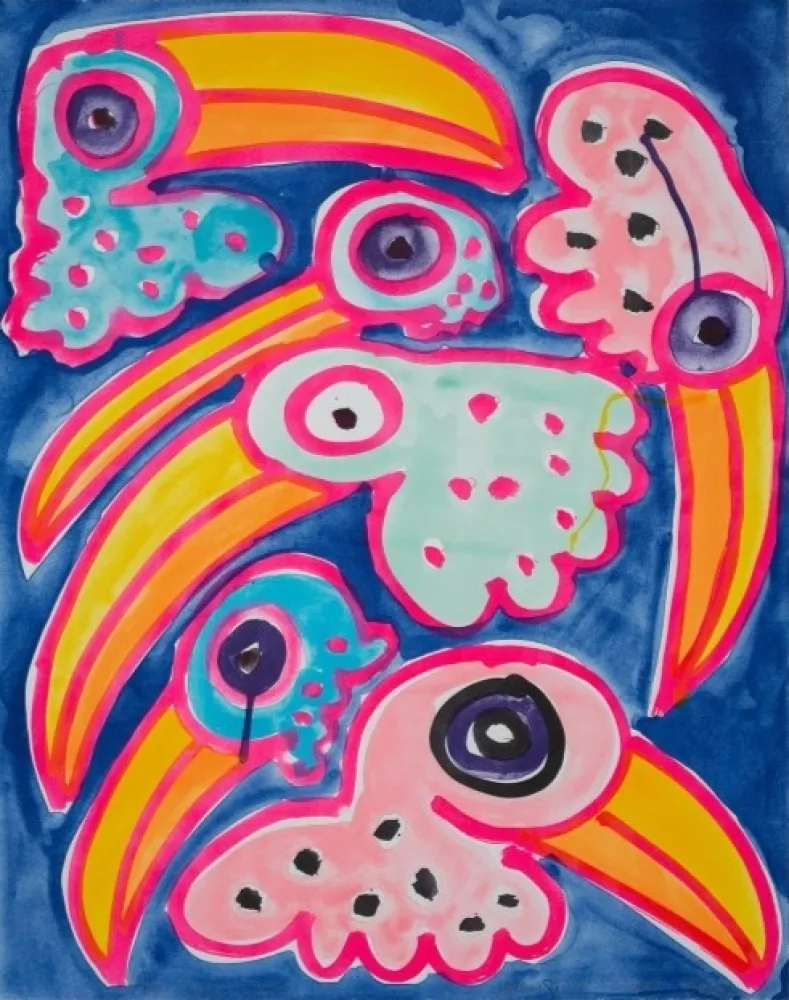 石版画 Bernhardt - Toco Toucan Tocano