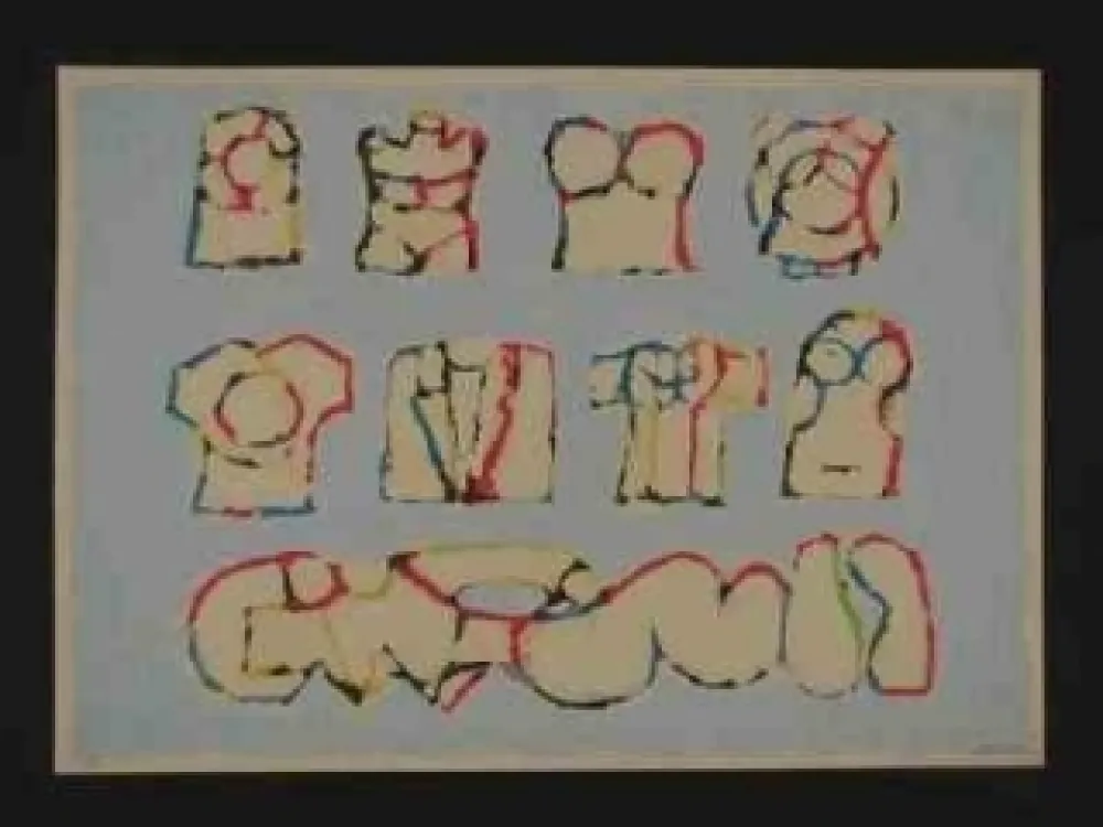 丝网印刷 Berrocal - Sans titre