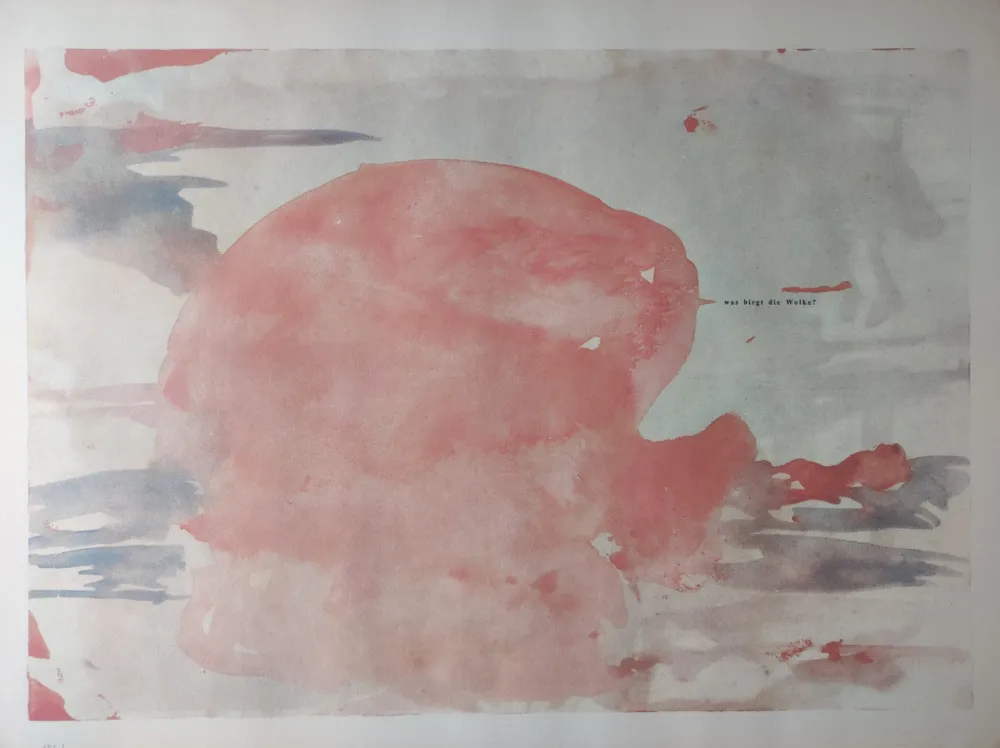 胶版印刷 Beuys - Was birgt die Wolke, 1981. 