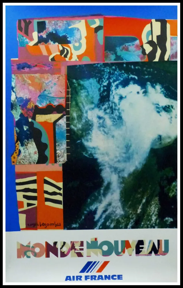 海报 Bezombes - AIR FRANCE MONDE NOUVEAU