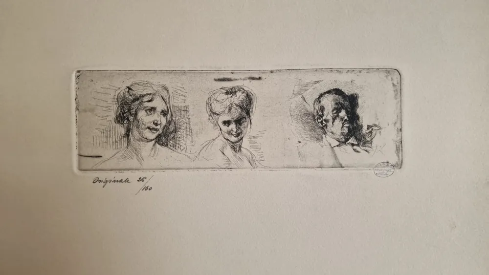 蚀刻版画 Bianchi - Studio inedito