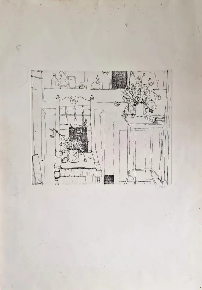 蚀刻版画 Biasion - Senza titolo