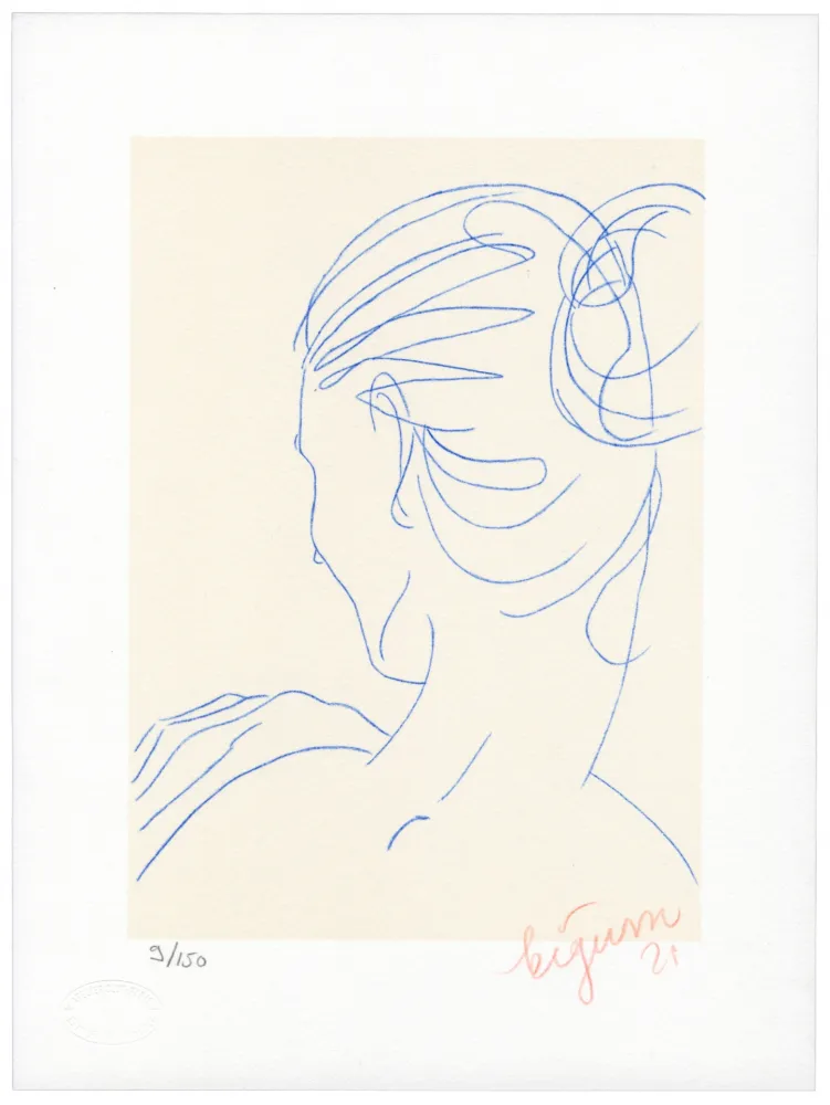 石版画 Bigum - Sans titre