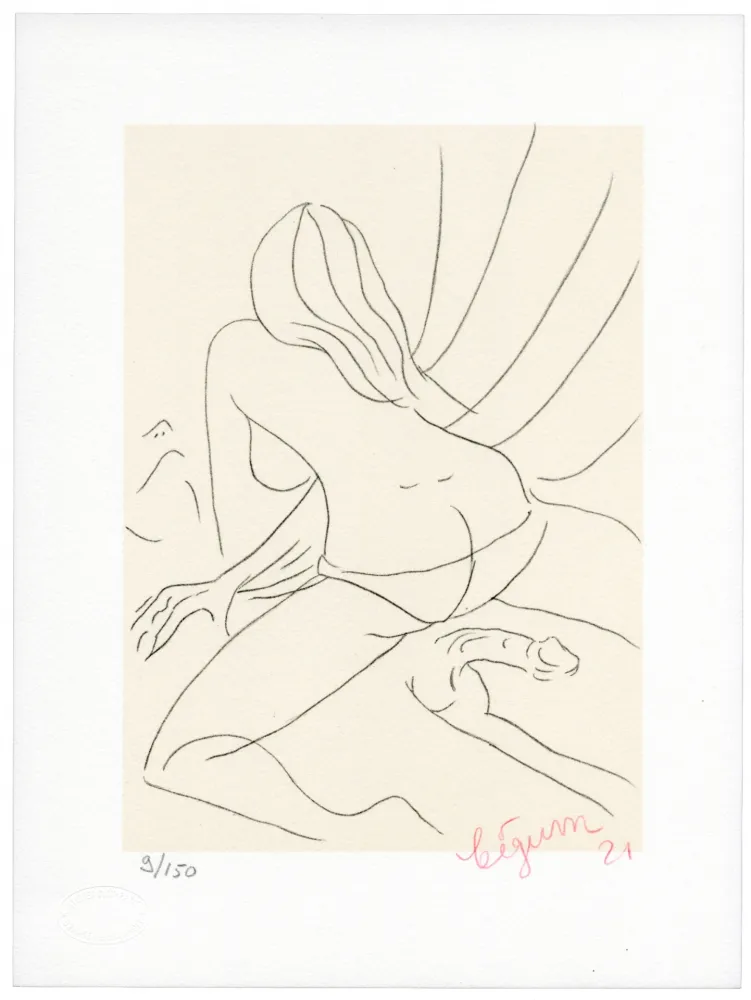 石版画 Bigum - Sans titre