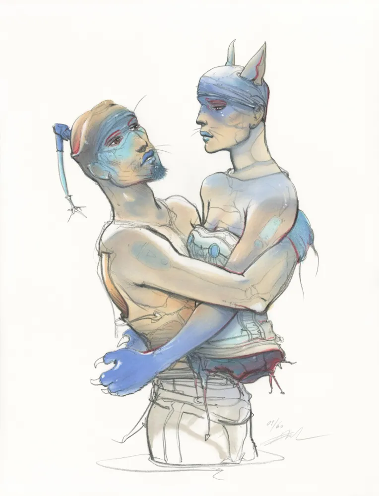 石版画 Bilal - Transhumans 3