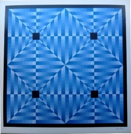 石版画 Bird - Tribute to Vasarely 6