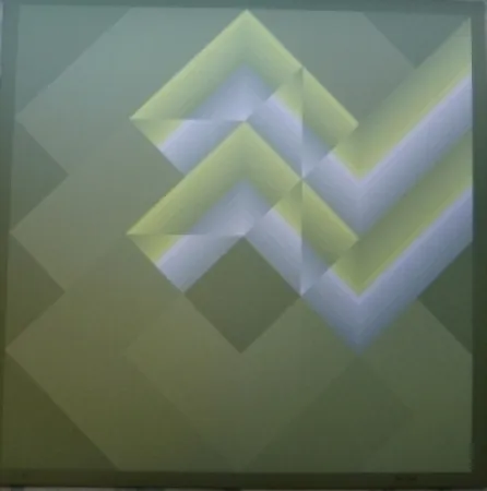 石版画 Bird - Tribute to vasarely