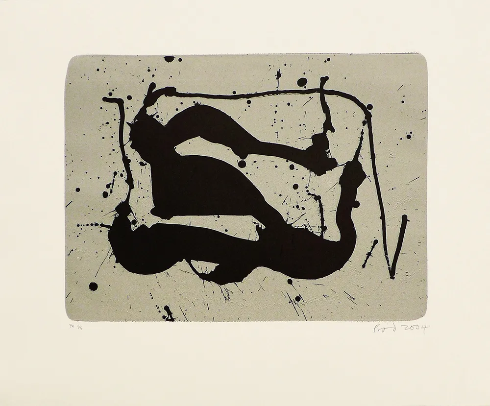 石版画 Bird - Untitled