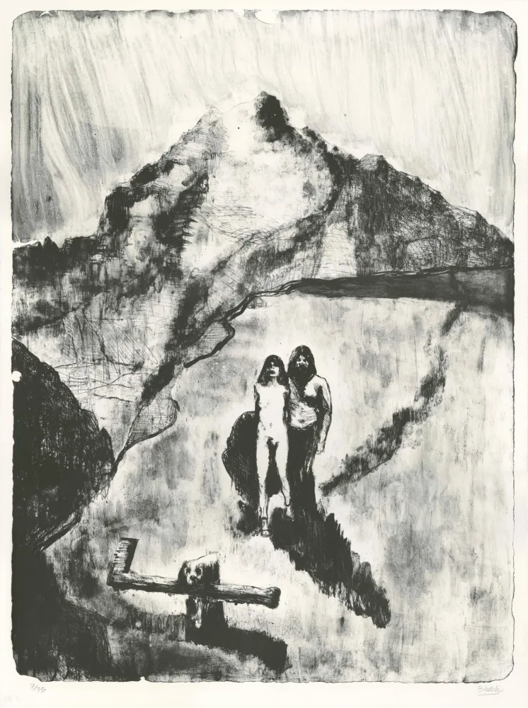 石版画 Blutch - Le Pays de la Soif