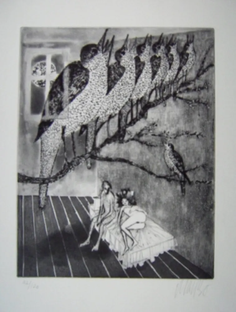 蚀刻版画 Bo - Kaellingedigte 3