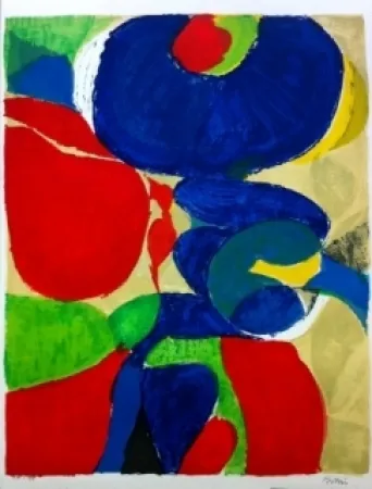 石版画 Bolin - Composition