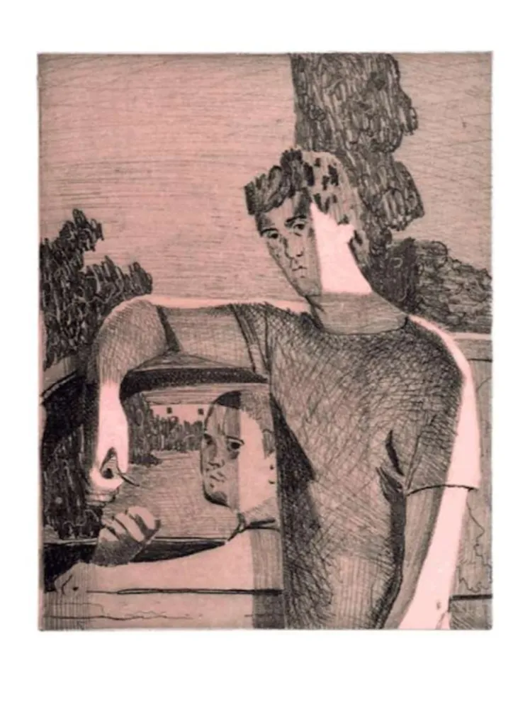 版画 Bollinger - Untitled (Window Exchange)