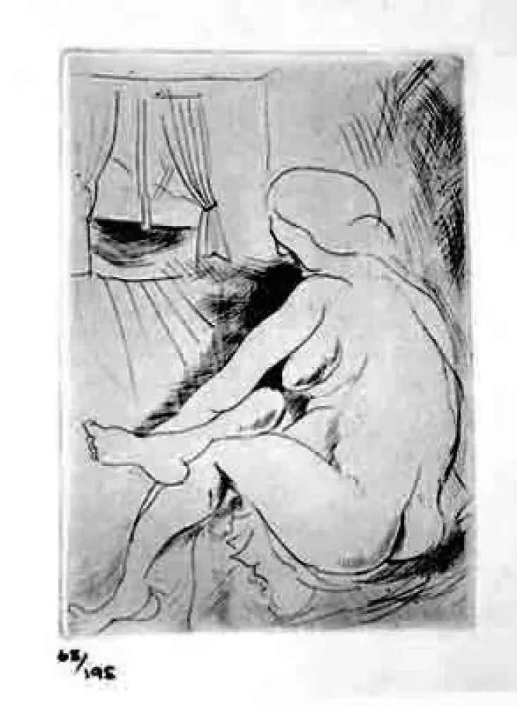 蚀刻版画 Bores - Desnudo