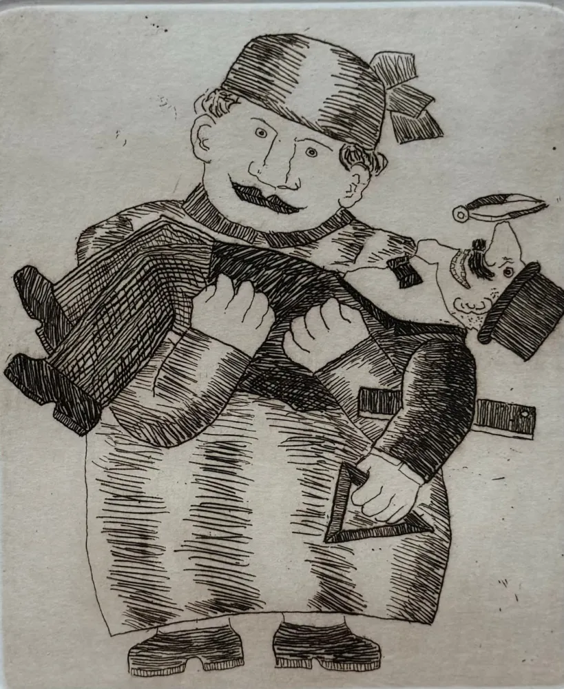 蚀刻版画 Borghese - Equilibrio