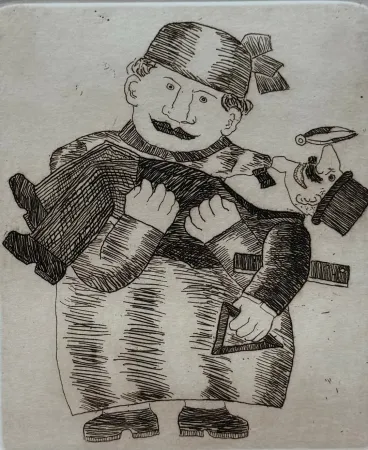 蚀刻版画 Borghese - Equilibrio