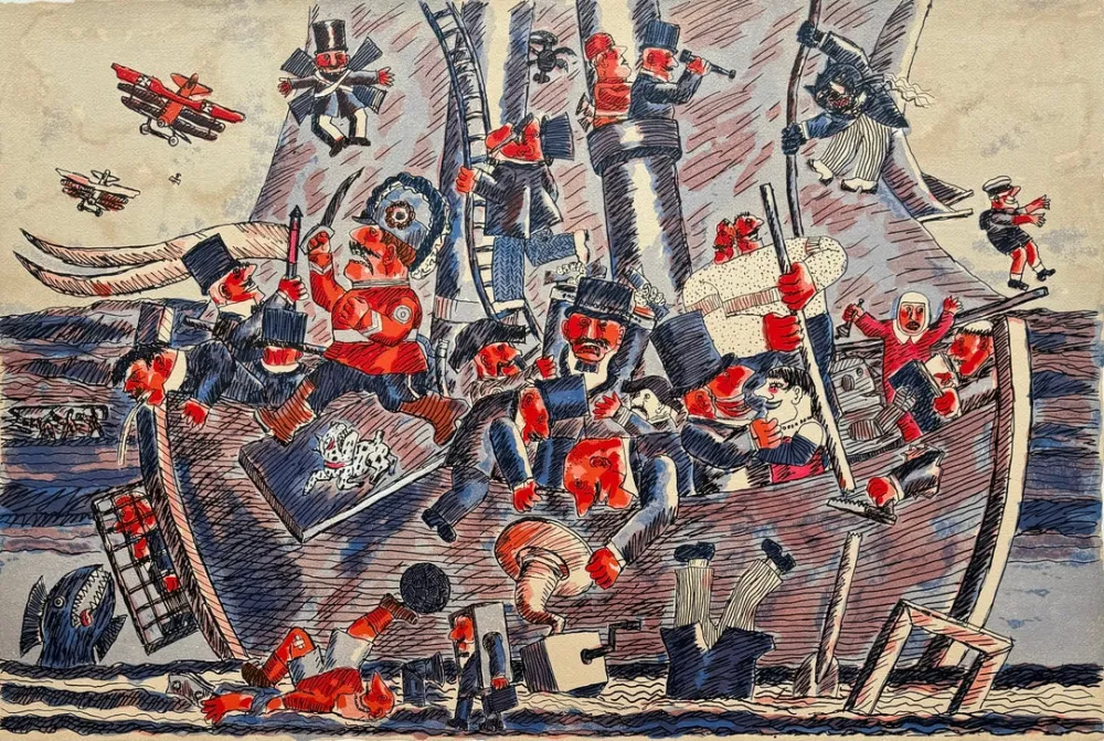 丝网印刷 Borghese - I naviganti