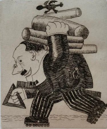 蚀刻版画 Borghese - La fatica 