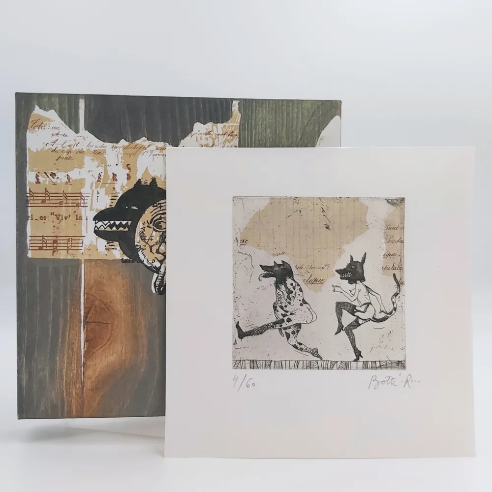 插图书 Botti  - ANIMASCARADES / Coffret + Gravure