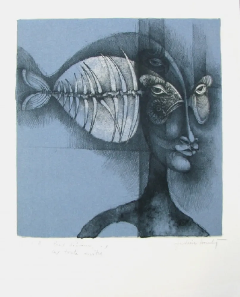 石版画 Bouché - Untitled