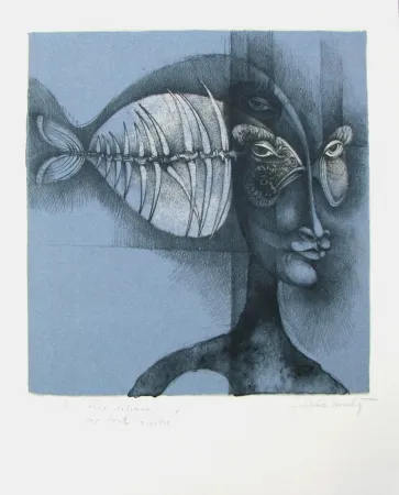 石版画 Bouché - Untitled