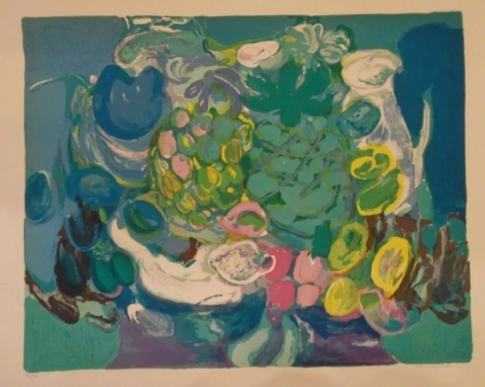 石版画 Bourdouxhe - L'ananas