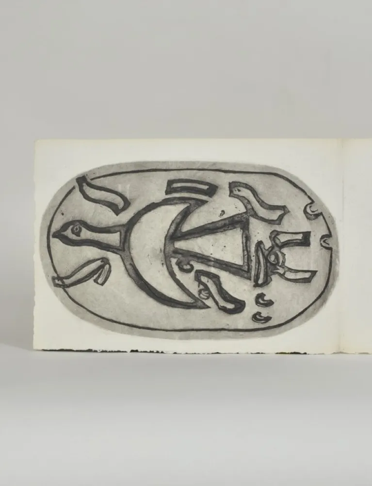 版画 Braque - Chants de Milarepa,