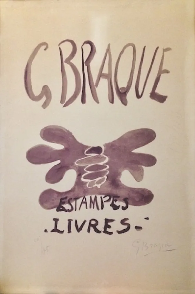 石版画 Braque - Estampes et livres. 1958.