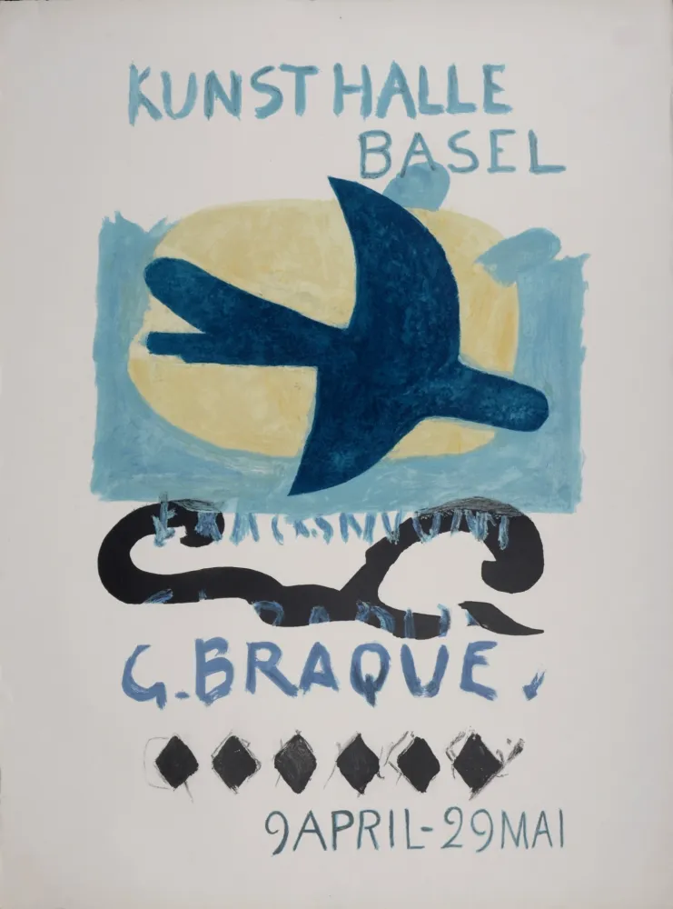 石版画 Braque - Kunsthalle Basel, 1960