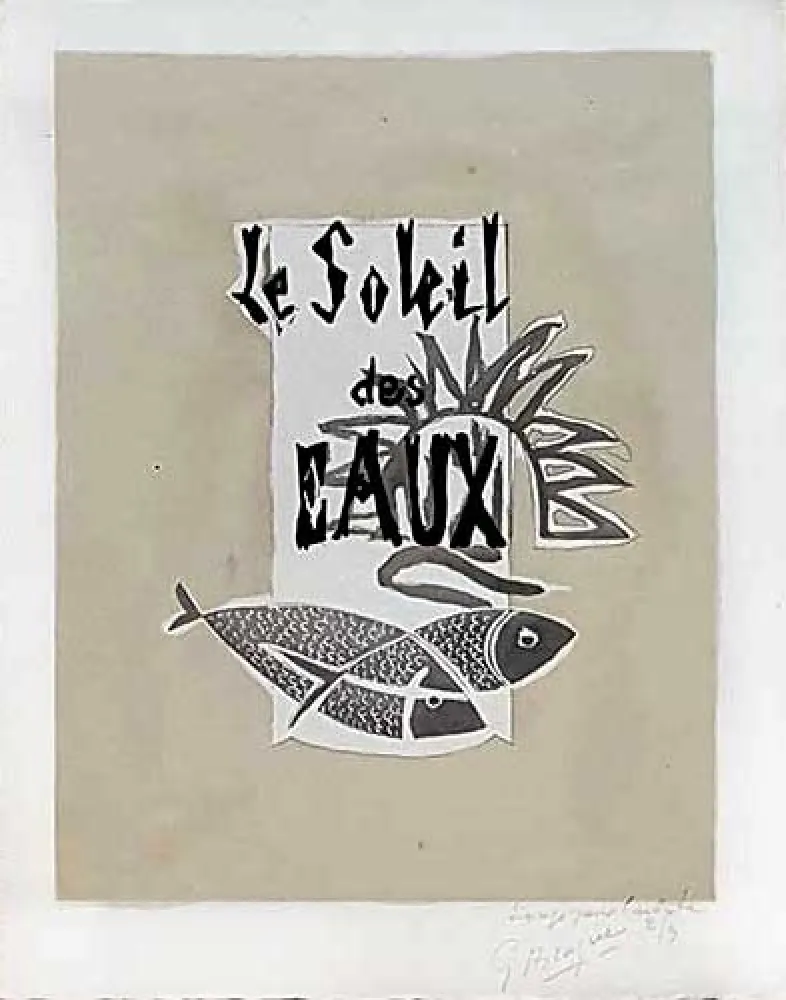 版画 Braque - Le soleil des eaux