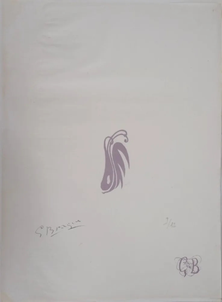 石版画 Braque - Les paroles transparentes