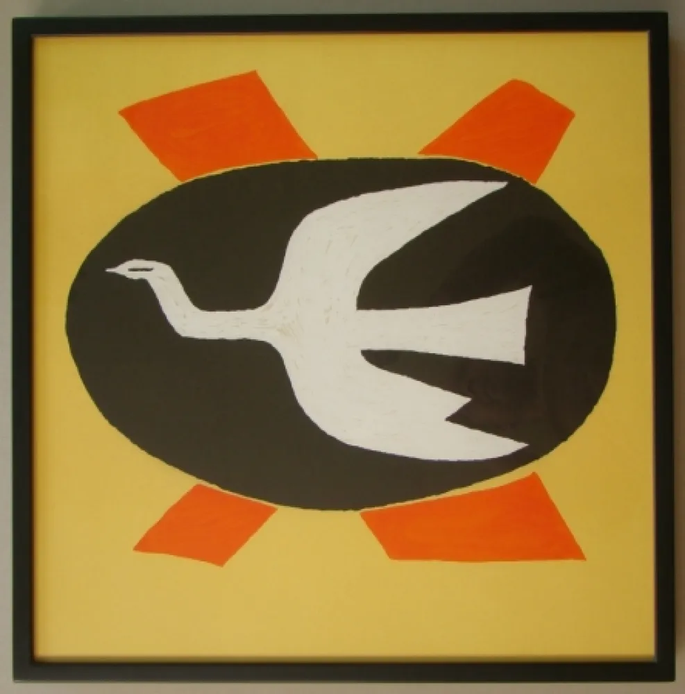 石版画 Braque - L'oiseau de feu