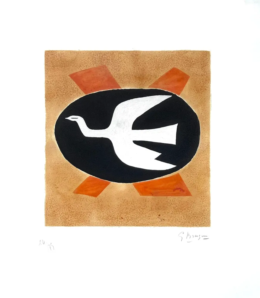 蚀刻版画 Braque - L'oiseau de feu (Oiseau XIII) 