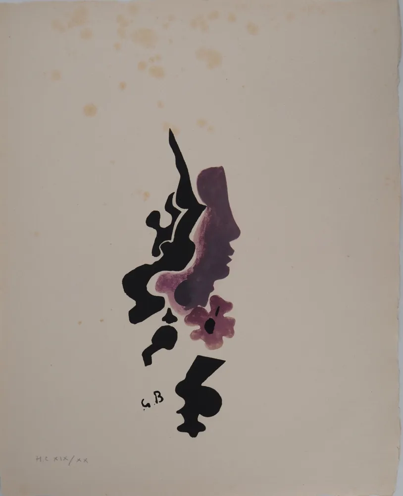 石版画 Braque - Profil