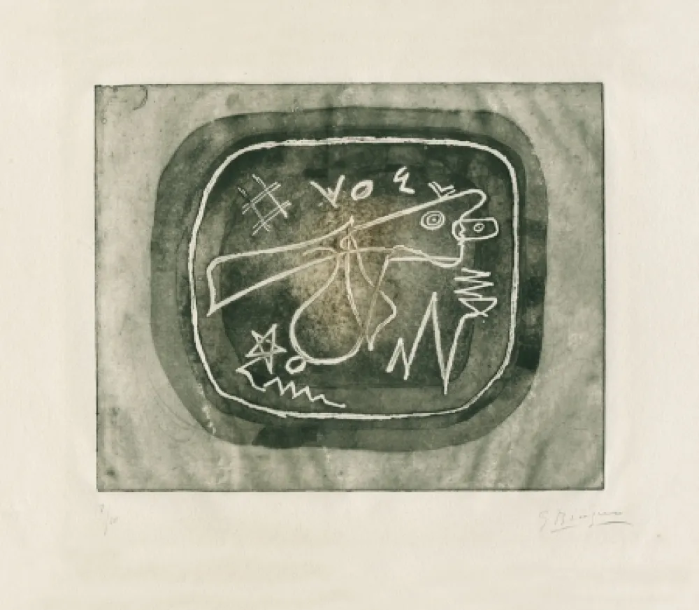 蚀刻版画 Braque - 