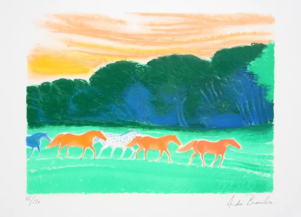 石版画 Brasilier - Promenade en Lisieres