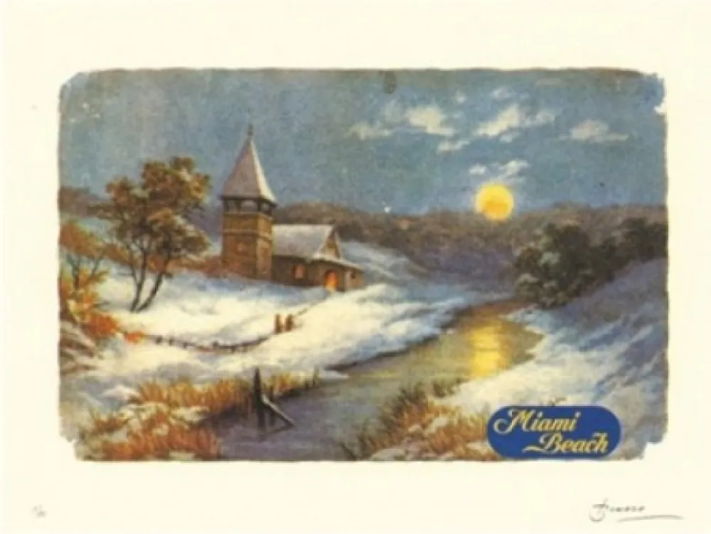 石版画 Breuning  - Miami Beach