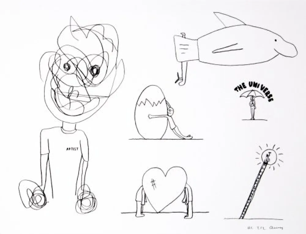 石版画 Breuning  - Random thoughts about life 8