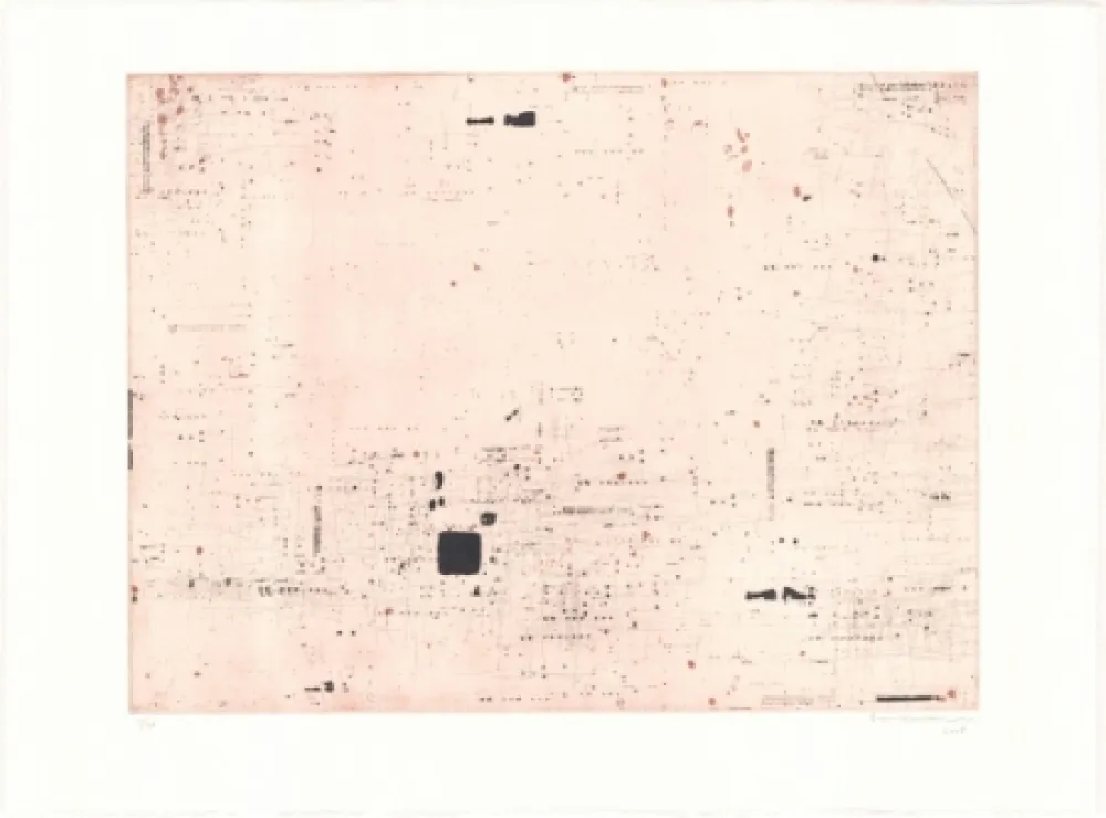 石版画 Brinkmann - Série Barcelone XI