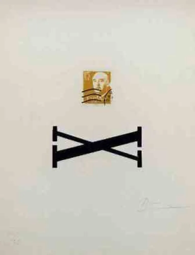 丝网印刷 Brossa - Poema Visual - Franco