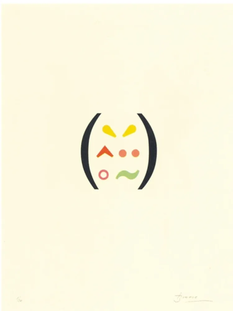 石版画 Brossa - Signes 11