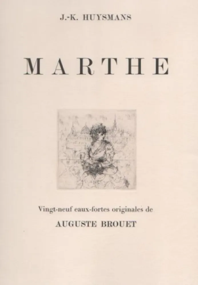 蚀刻版画 Brouet - Marthe