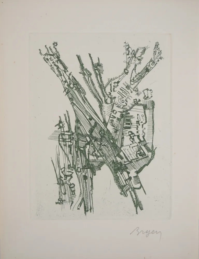 版画 Bryen - Paysage abstrait