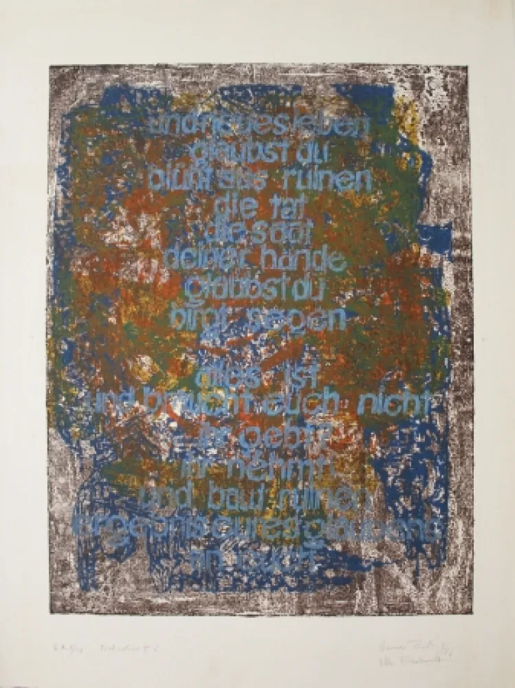 石版画 Bub - Fortschritt? / Progress?