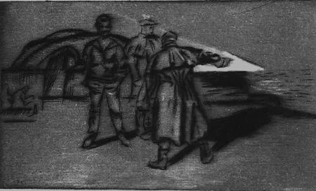 干刻版画 Bucci - Il faro di Riva